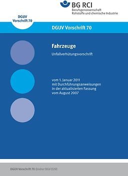 DGUV Vorschrift 70 - Fahrzeuge