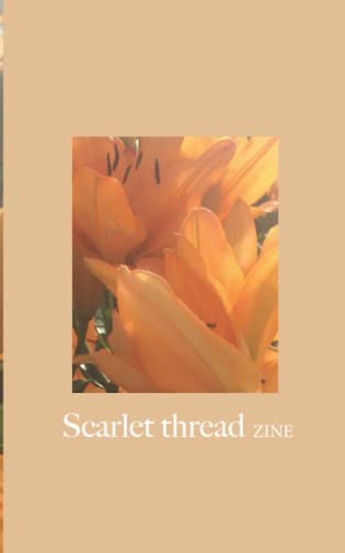 Scarlet thread zine Notebook: Aesthetic Faith Notebook with flower cover (size 5x8) with 120 blank pages for drawing, writing, sketching, doodling and jotting down creative ideas