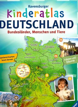 Kinderatlas Deutschland - Bundesländer, Menschen und Tiere - Andrea Schwendemann [Gebundene Ausgabe]