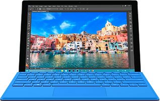 Microsoft Surface Pro 4 12,3" Intel Core i7 256GB SSD 8GB RAM [Wi-Fi, inkl. blauem Keyboard Dock, Surface Pro 4-Type Cover] silber