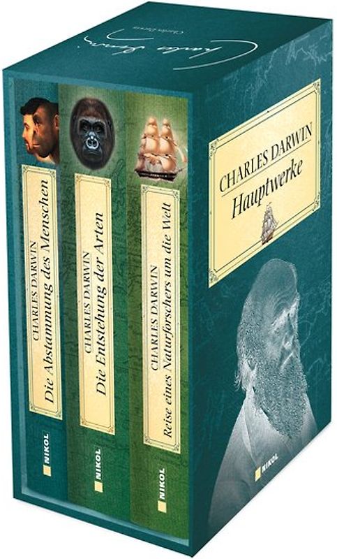 Charles Darwin Hauptwerke: 3 Bände im Schuber