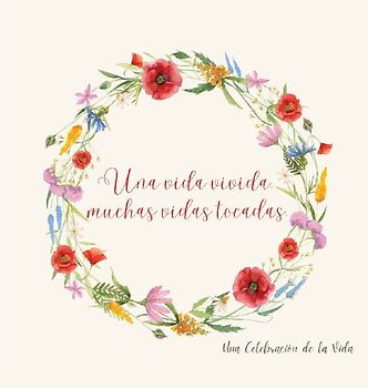 Celebración de la vida, libro funerario, libro de condolencias para firmar (tapa dura).