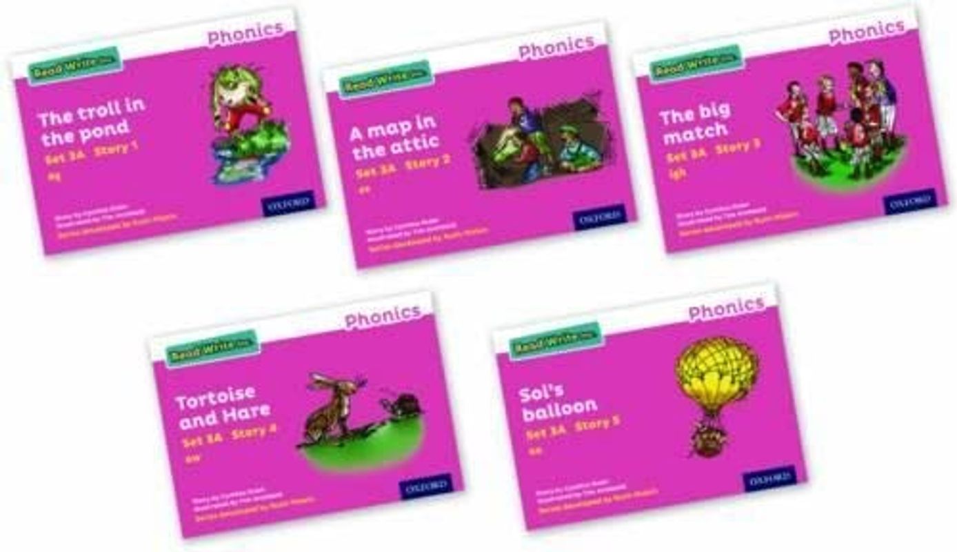 Read Write Inc - Phonics Set 3A Pink Story Books - Colour Pack of 5 (NC READ WRITE INC - PHONICS)
