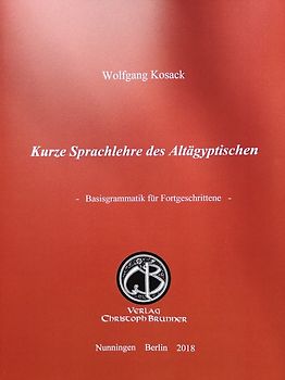 Kurze Sprachlehre des Altägyptischen