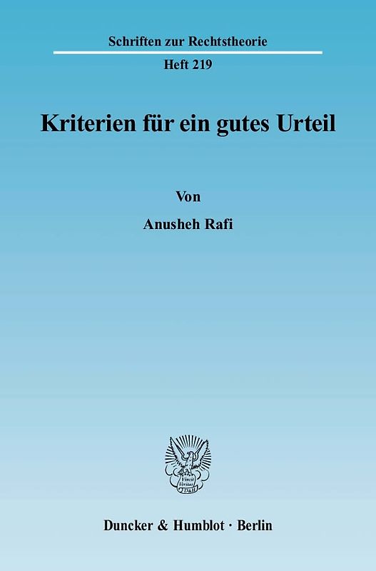 Kriterien für ein gutes Urteil.