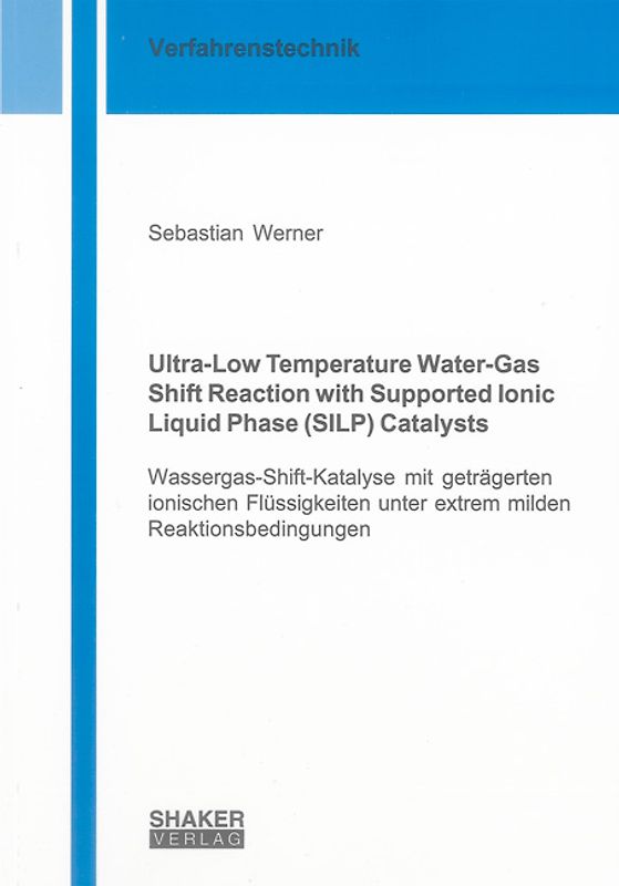 Ultra-Low Temperature Water-Gas Shift Reaction with Supported Ionic Liquid Phase (SILP) Catalysts