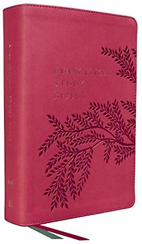 NKJV, Evangelical Study Bible, Leathersoft, Rose, Red Letter, Comfort Print: Christ-centered. Faith-building. Mission-focused.