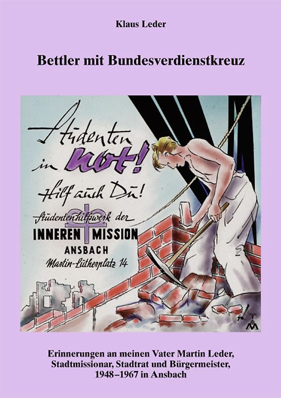 Bettler mit Bundesverdienstkreuz