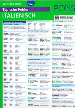 PONS Auf einen Blick Typische Fehler Italienisch