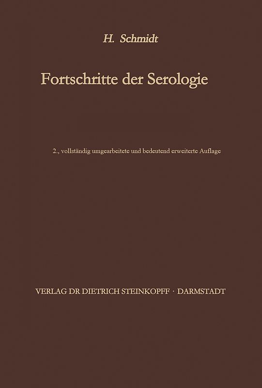 Fortschritte der Serologie