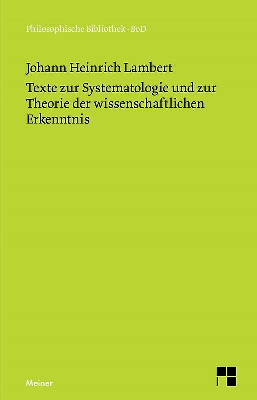 Texte zur Systematologie und zur Theorie der wissenschaftlichen Erkenntnis