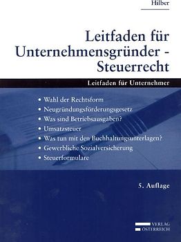 Leitfaden für Unternehmensgründer - Steuerrecht
