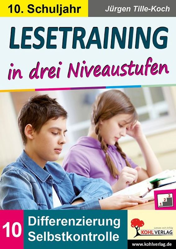 Lesetraining in drei Niveaustufen / Klasse 10