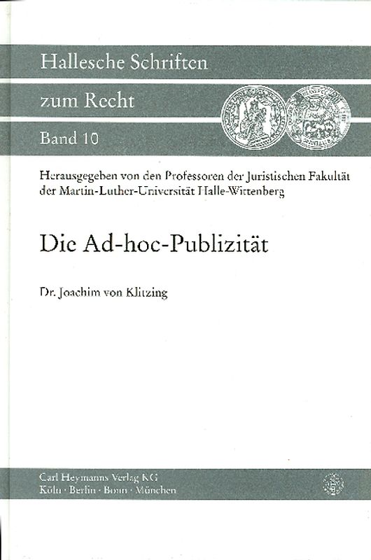 Die Ad-hoc-Publizität