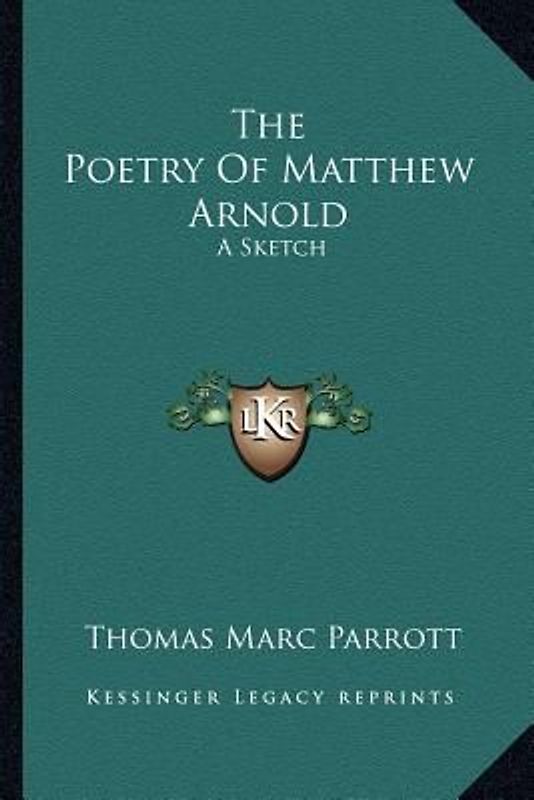 The Poetry Of Matthew Arnold
