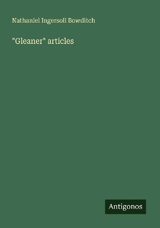 "Gleaner" articles