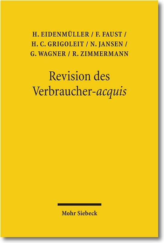 Revision des Verbraucher-acquis