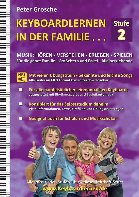 Keyboardlernen in der Familie (Stufe 2)