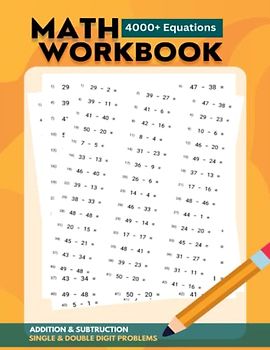 Math workbook addition and subtraction grades 1-2: Simple addition and subtraction for daily prctice : Adding and subtracting single & double digits