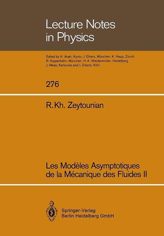 Les modeles asymptotiques de la mecanique des fluides II