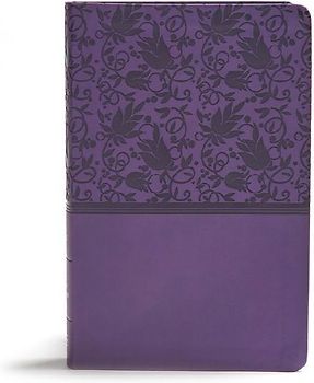 KJV Giant Print Reference Bible, Purple Leathertouch, Indexed