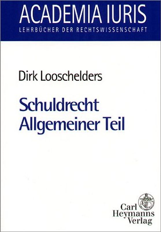 Schuldrecht Allgemeiner Teil