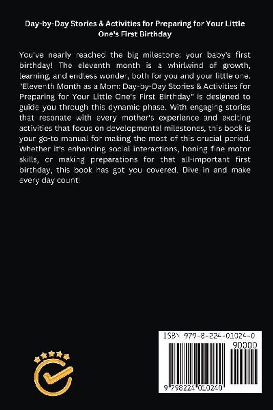 Eleventh Month as a Mom - Day-by-Day Stories & Activities for Preparing for Your Little One's First Birthday