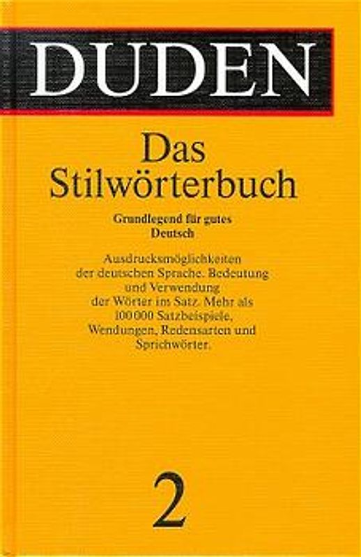 Das Stilwörterbuch