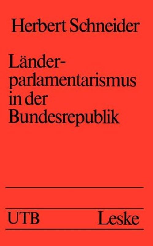 Länderparlamentarismus in der Bundesrepublik