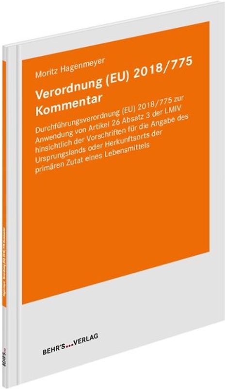 Verordnung (EU) 2018/775 Kommentar