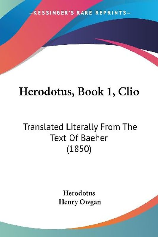 Herodotus, Book 1, Clio