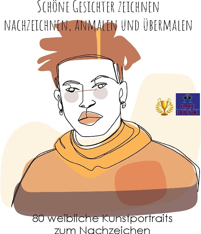 Schöne Gesichter zeichnen, nachzeichnen, anmalen und übermalen