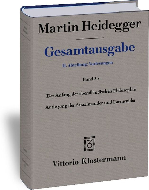 Der Anfang der abendländischen Philosophie
