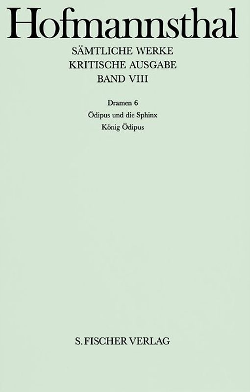Band VIII: <br /> Dramen 6