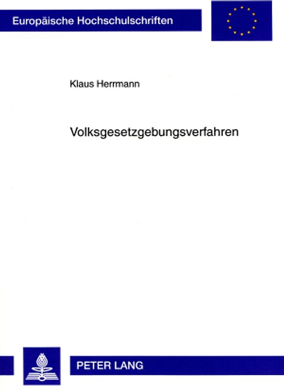 Volksgesetzgebungsverfahren
