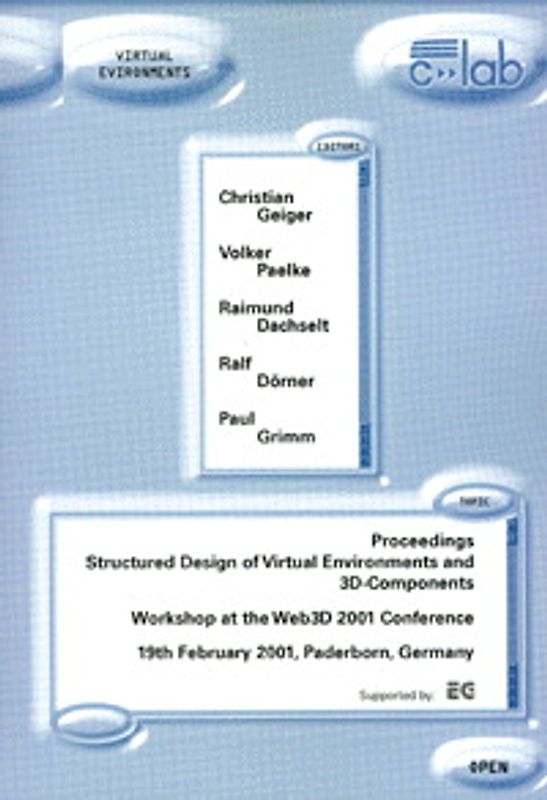 Proceedings Structured Design of Virtual Environments and 3D-Components