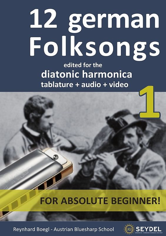 Harmonica Songbooks / 12 german Folksongs - Book 1
