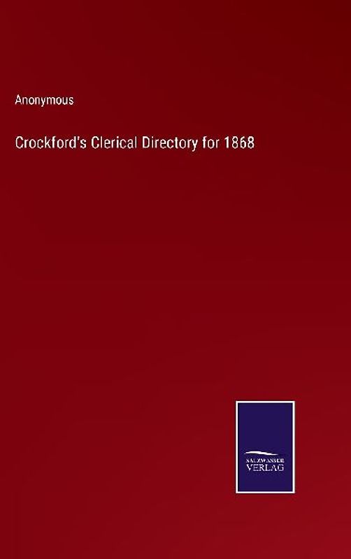 Crockford's Clerical Directory for 1868