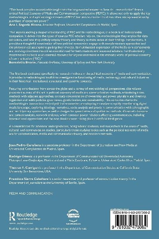 Political Economy of Media and Communication