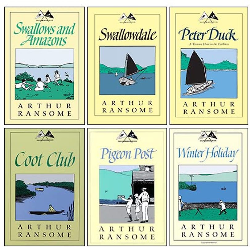 Swallows and Amazons Series (1-6) Collection 6 Books Set By Arthur Ransome (Swallows And Amazons, Swallowdale, Peter Duck, Winter Holiday, Coot Club, Pigeon Post)
