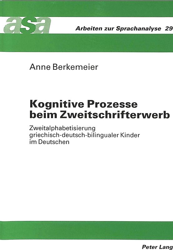 Kognitive Prozesse beim Zweitschrifterwerb