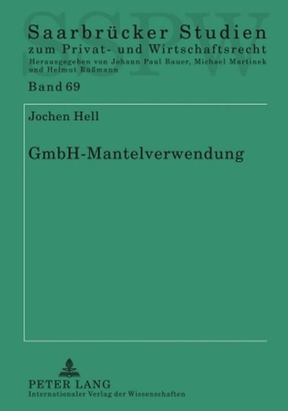 GmbH-Mantelverwendung