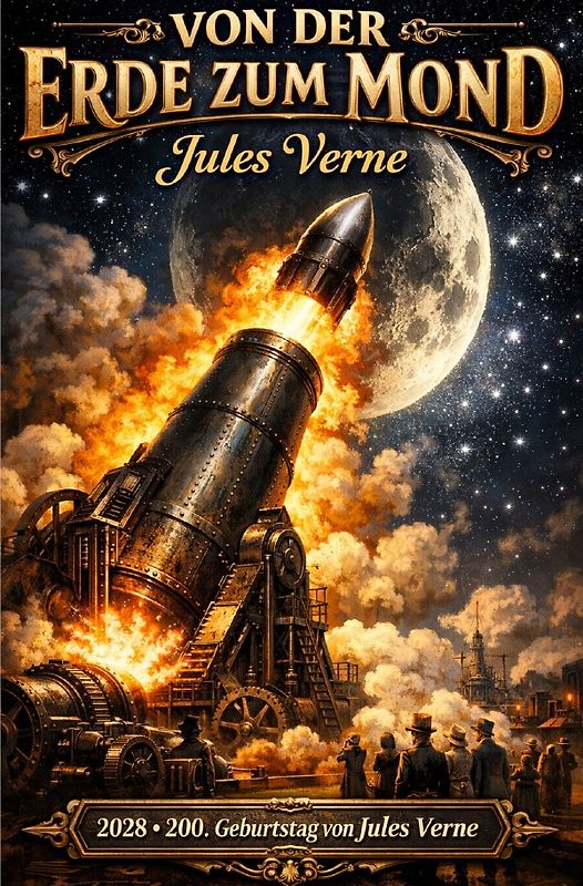 2028 - 200. Geburtstag von Jules Verne / Von der Erde zum Mond