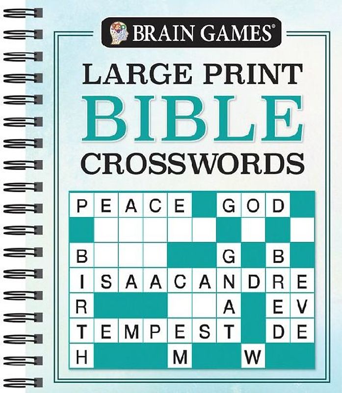 Brain Games - Large Print Bible Crosswords
