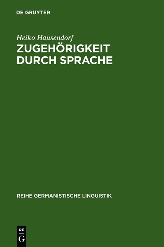 Zugehörigkeit durch Sprache