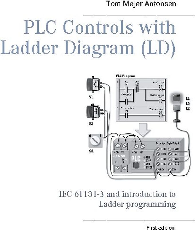 PLC Controls with Ladder Diagram (LD), Monochrome