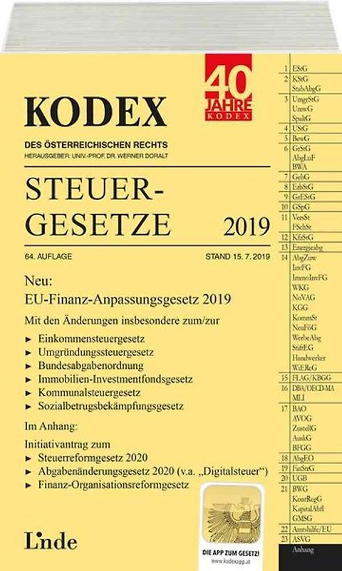 KODEX Steuergesetze 2019