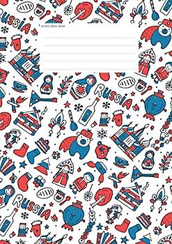 Hefte - Blöcke - Notizen: Vokabelheft DIN A4, 50 Seiten, Soft Cover, Inhaltsverzeichnis, 2 Spalten, Erfolgs-Tracker, Schulheft russisch