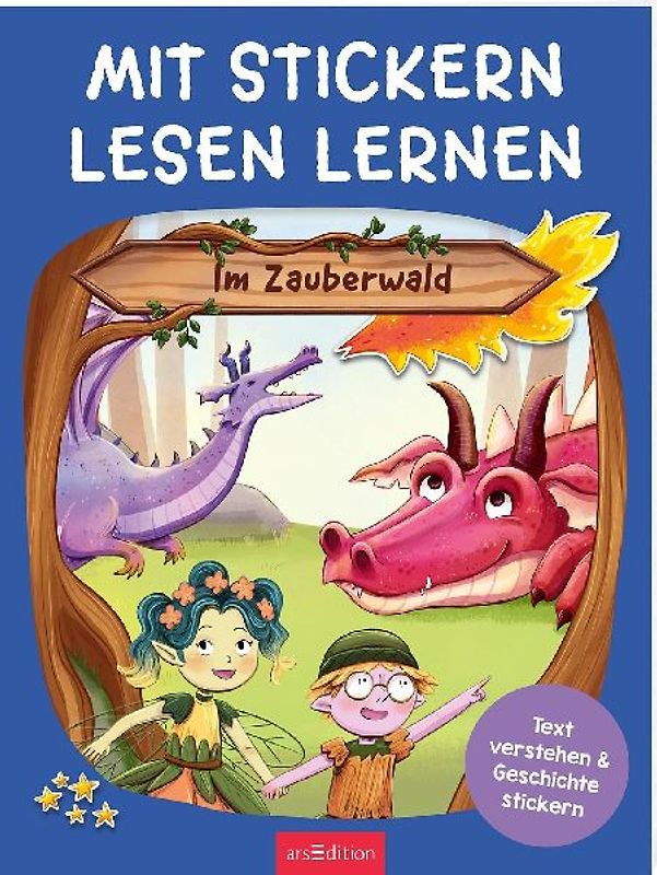 Mit Stickern Lesen lernen - Im Zauberwald