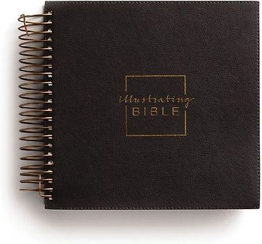 Illustrating Bible NIV - Spiral Bound Bible Journal, Dark Gray